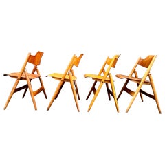 Set di quattro sedie Foldes di Egon Eiermann per Wilde + Spieth, modello SE18, 1952