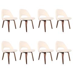 Set of Eight Early Eero Saarinen Dining Chairs