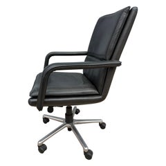Keilhauer Elite 597 Silla de oficina ejecutiva de piel negra