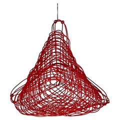 Vintage Modern Hanging Geometric Mobile Wire Sculpture