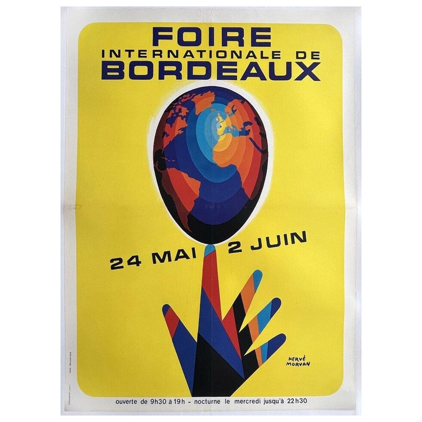 1980 Foire de Bordeaux - Morvan Poster originale d'epoca