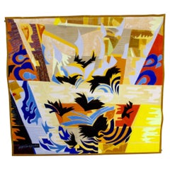 1976 Saint Louis Charles Pinet De Gaulade Arazzo Patchwork "Les Paves de Saint Marc"