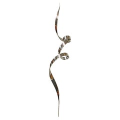 1974 Elijah David Herschler Steel Ribbon Hanging Sculpture