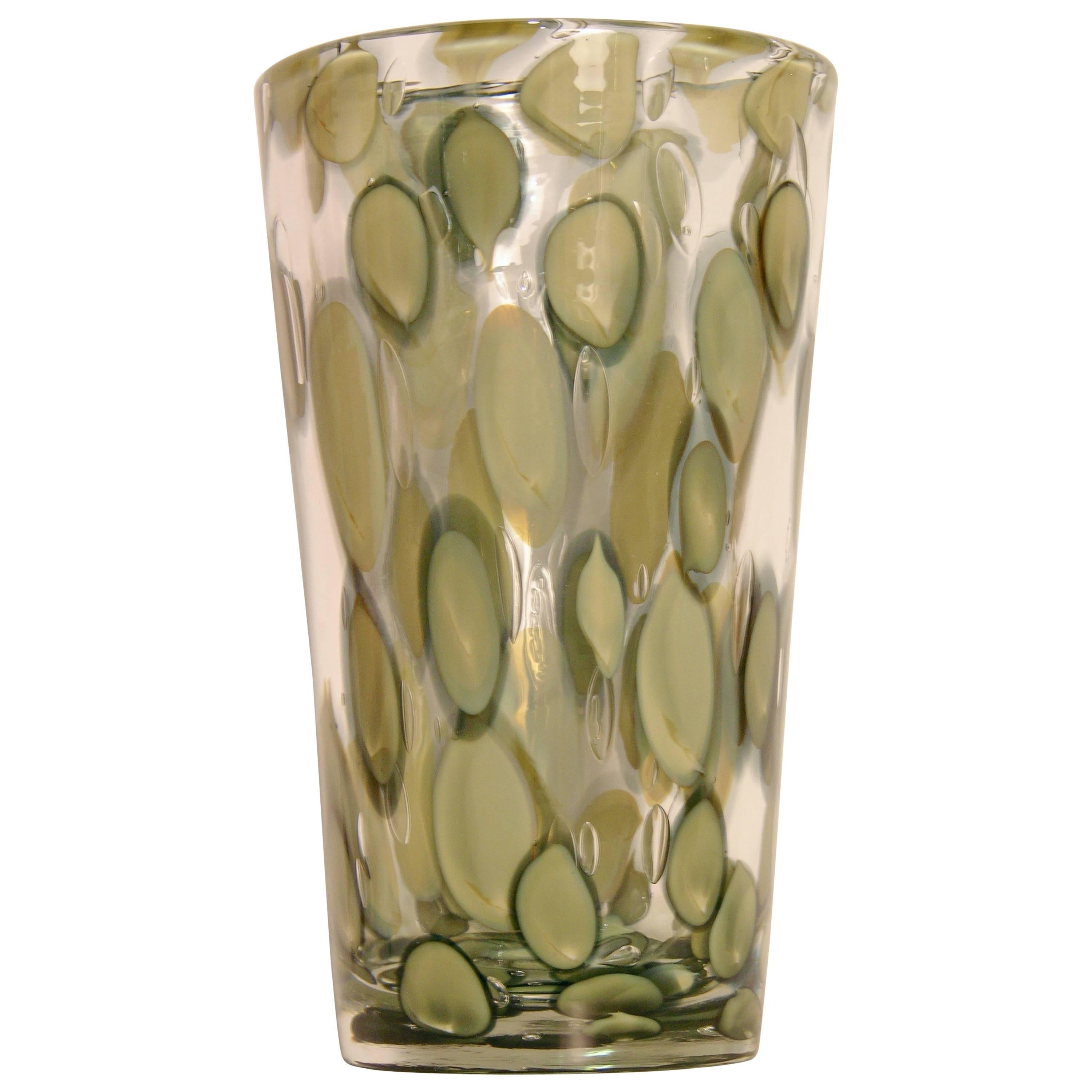 Pino Signoretto Maculato Murano Glass Vase