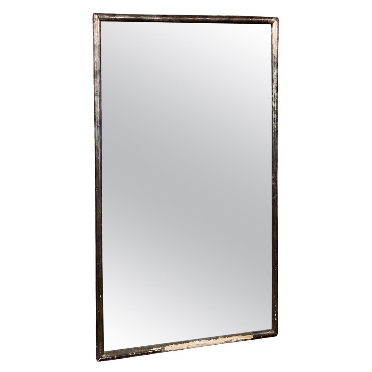 19th Century French Silver Bistro Mirror