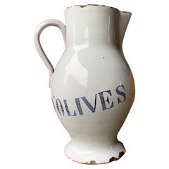 Jarra francesa del siglo XVIII para aceite de oliva