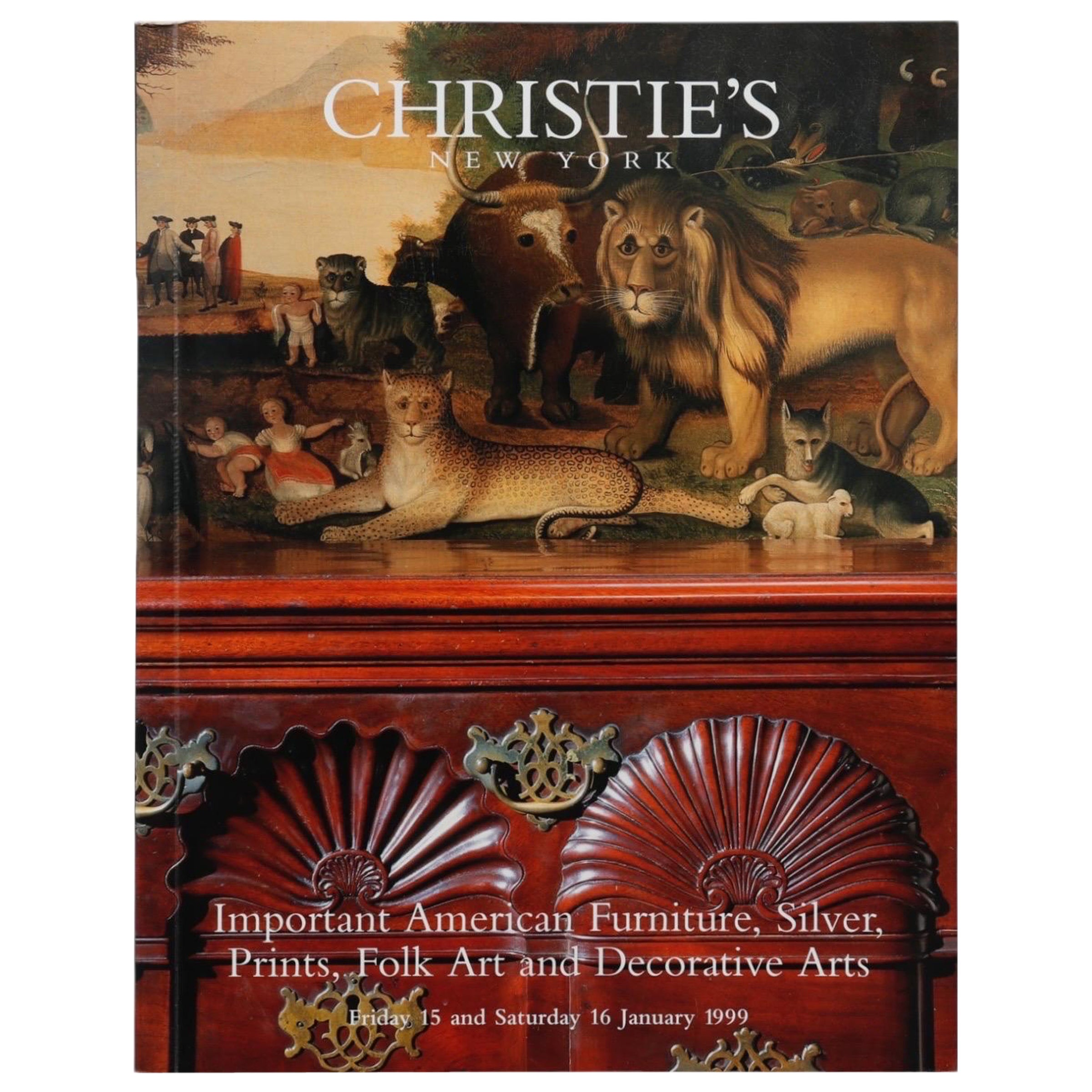 Christie's New York, Wichtiger Katalog für amerikanische Möbel 1999