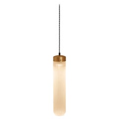 Ines Satin Brass Ceiling Lamp by Clara Viladecans