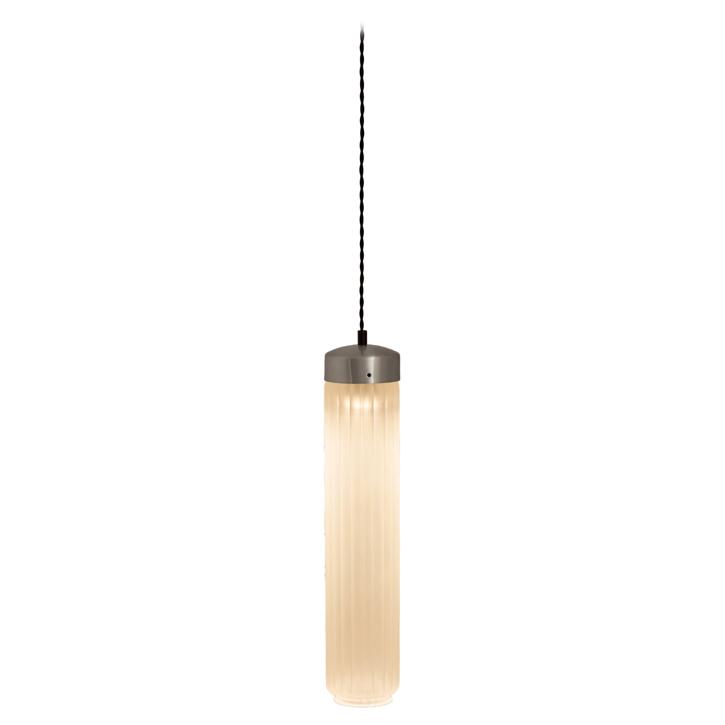 Lampada da soffitto Ines in ottone nichelato di Clara Viladecans in vendita