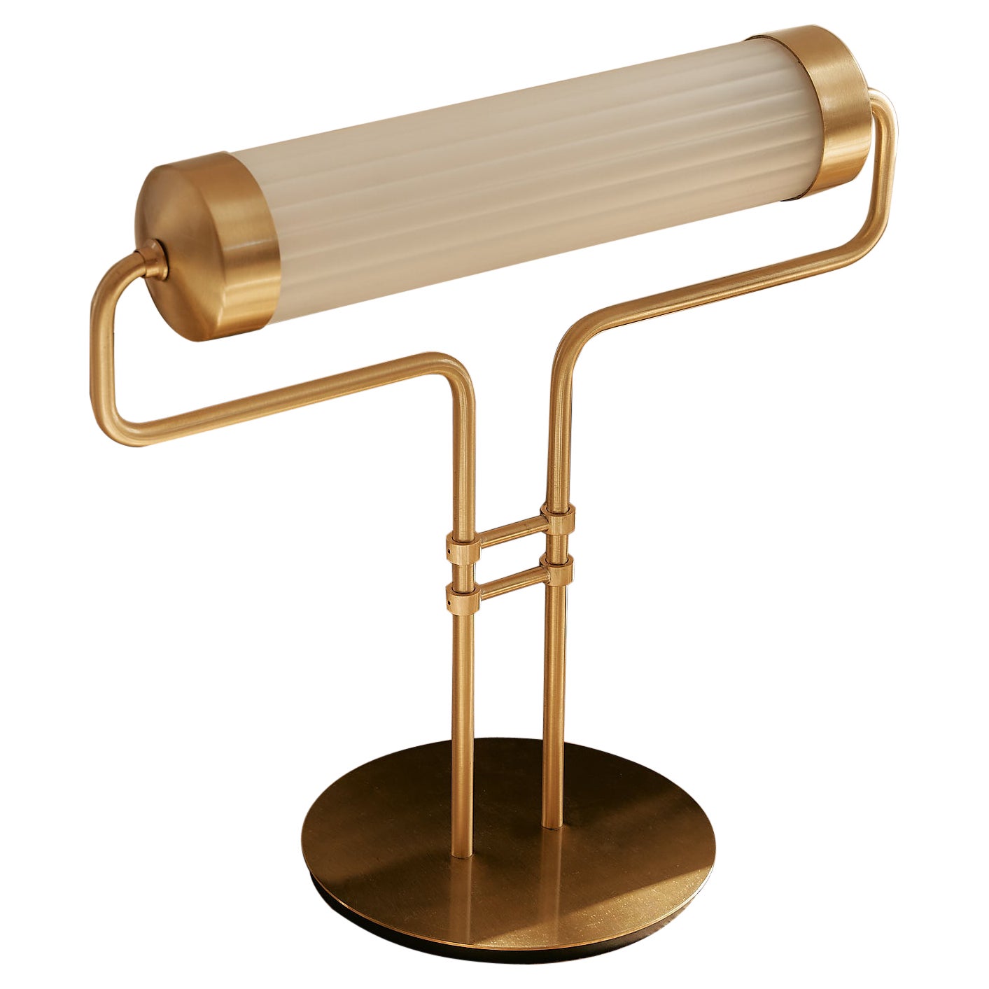 Tatì Satin Brass Table Lamp by Clara Viladecans For Sale