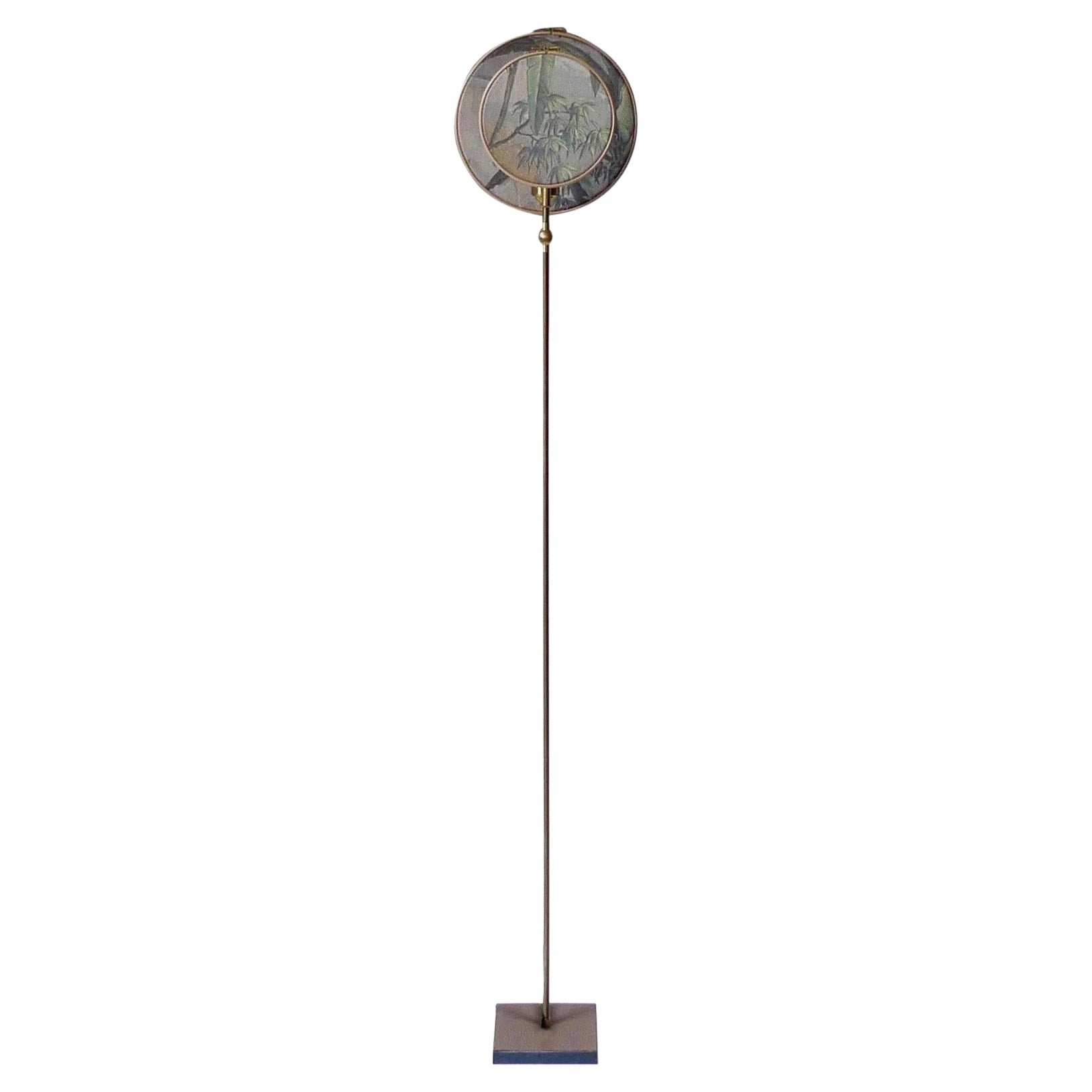 No. 11 Circle Blue Grey Contemporary Art Floor Lamp by Sander Bottinga