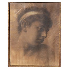 Quadro di Style Paris Ritratto di giovane uomo firmato all'inizio del XIX secolo