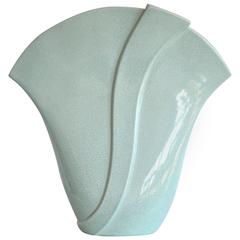 Postmodern Fan Form Ceramic Vase