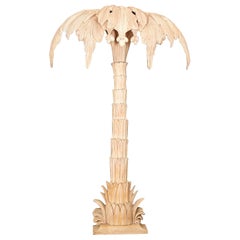 Maison Jansen, important wood sculpted sconce, circa 1960, France.