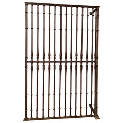 Antique Wrought iron grille. Spain, 17th century.
