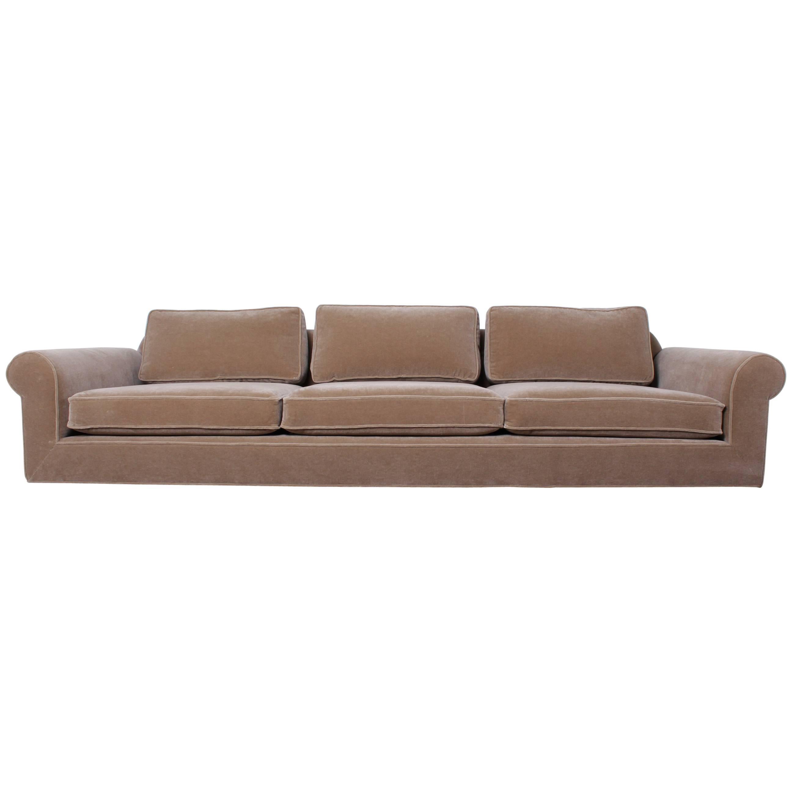 "Big Texan" Sofa by Edward Wormley for Dunbar in Mohair