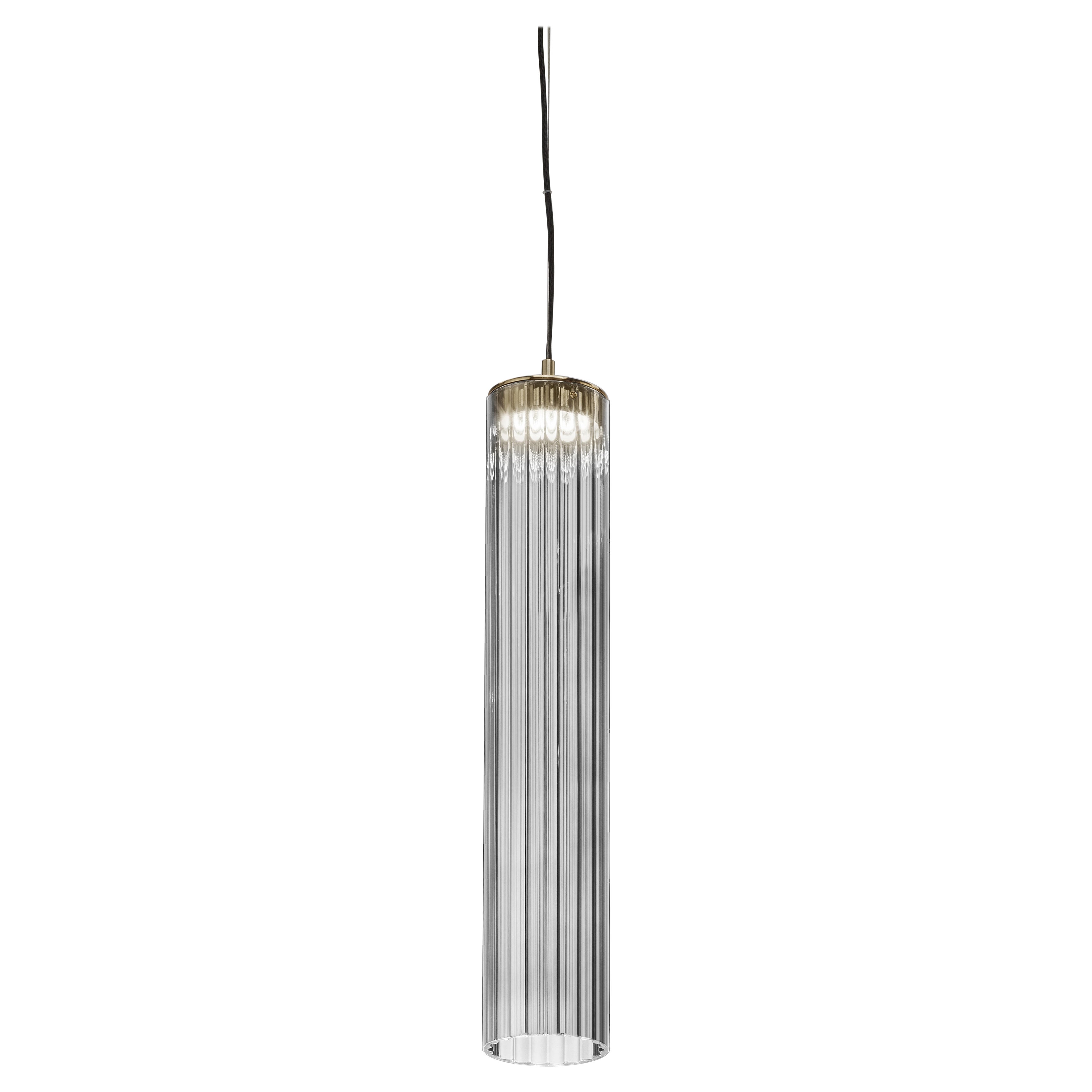 Lampada a sospensione Itala S1 Big Transparent di Euroluce Bigli