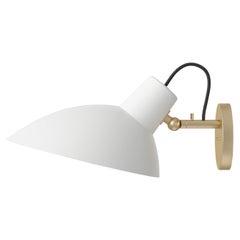 VV Cinquanta White and Brass Wall Design by Vittoriano Viganò for Astep