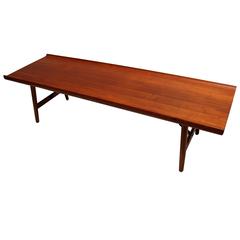 Danish Modern Solid Teak Coffee Table by Børge Mogensen for Søborg Møbelfabrik