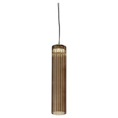 Lampada a sospensione Itala S1 Medium Tobacco di Euroluce Lampadari