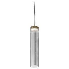 Lampada a sospensione Itala S1 Medium Transparent di Euroluce Lampadari