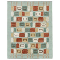 Tappeto in stile scandinavo Rug & Kilim in azzurro con motivi geometrici