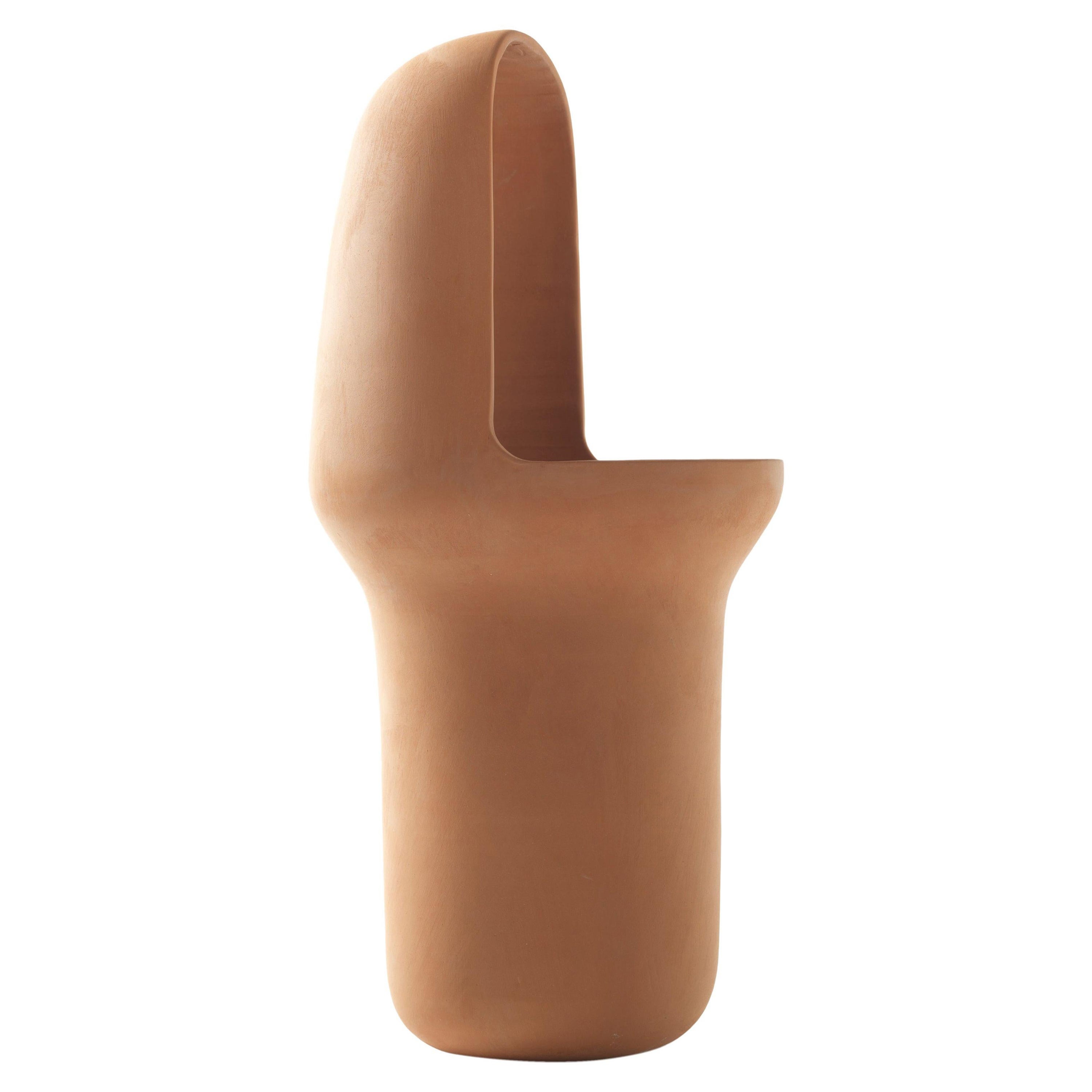 Vaso contemporaneo in terracotta Gardenias Nº1 di Jaime Hayon