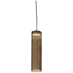 Lampada a sospensione Itala S1 Small Tobacco di Euroluce Lampadari