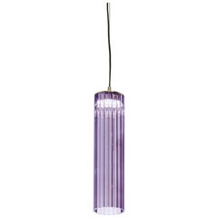 Lampada a sospensione Itala S1 Small Violet di Euroluce Lampadari
