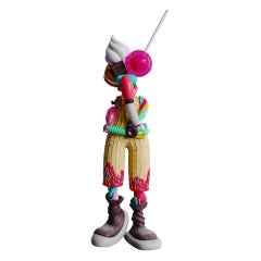 Escultura contemporánea de edición limitada en técnica mixta de 45 cm Candy Lady de Taras Yoom