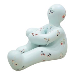 Escultura Contemporánea de Edición Limitada en Técnica Mixta Sueño Azul de Taras Yoom
