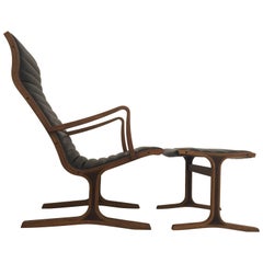 Chaise et repose-pieds Heron de Tendo Mokko Japon