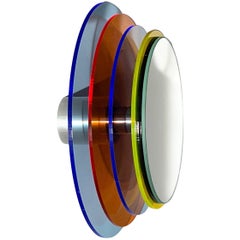 Sunset 204a, Wall Mirror with Plexiglass, Design Sculpture by Andreas Berlin