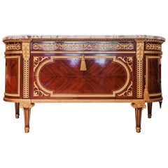 A fine 19th c Louis XVI buffet by Paul Sormani mahogany and gilt bronze mounted