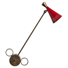Red Italian Task Lamp