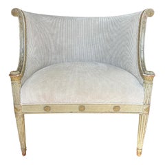 Antique French Louis XVI Style Chauffeuse