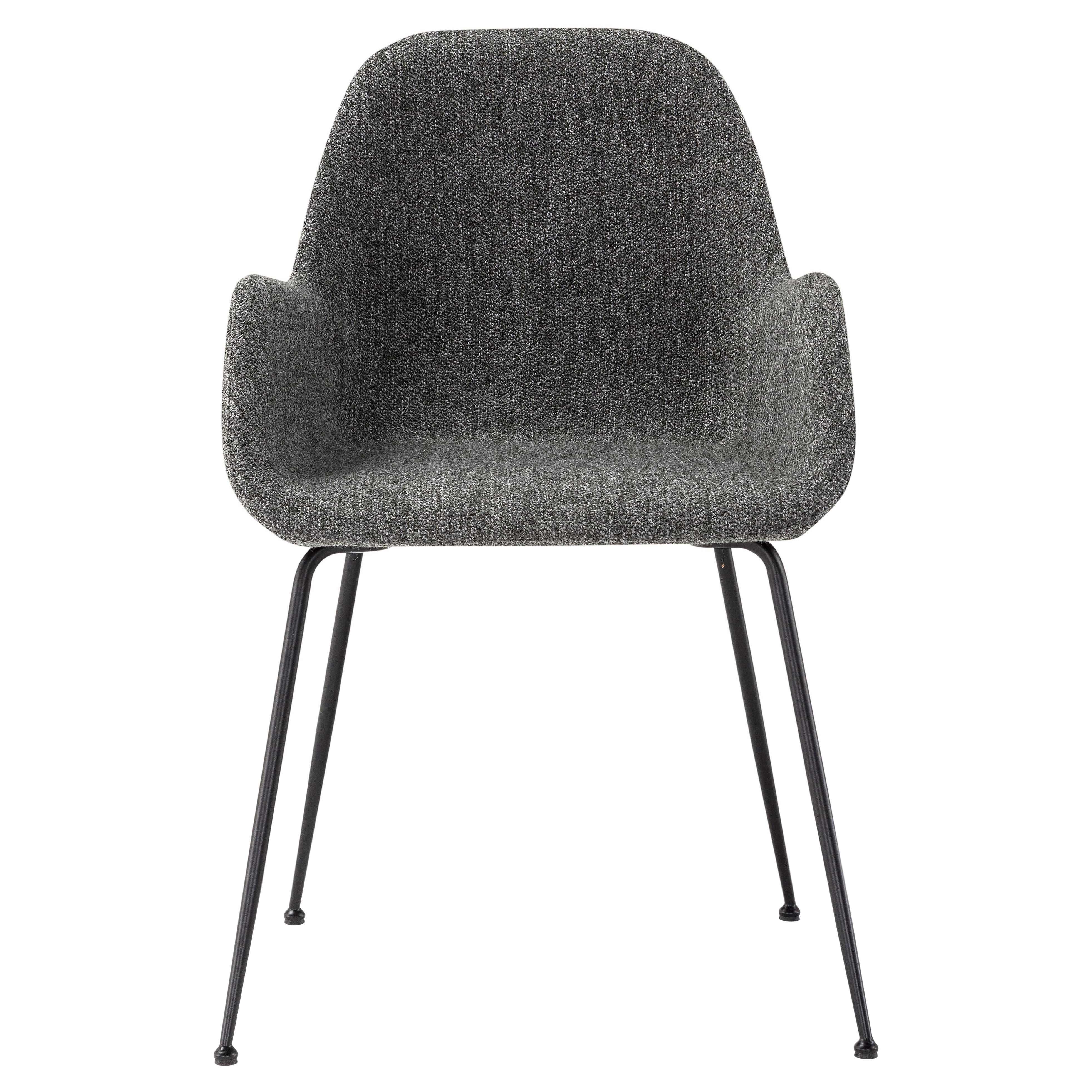 Fabric Bridge Chair with Arms by Amura Lab