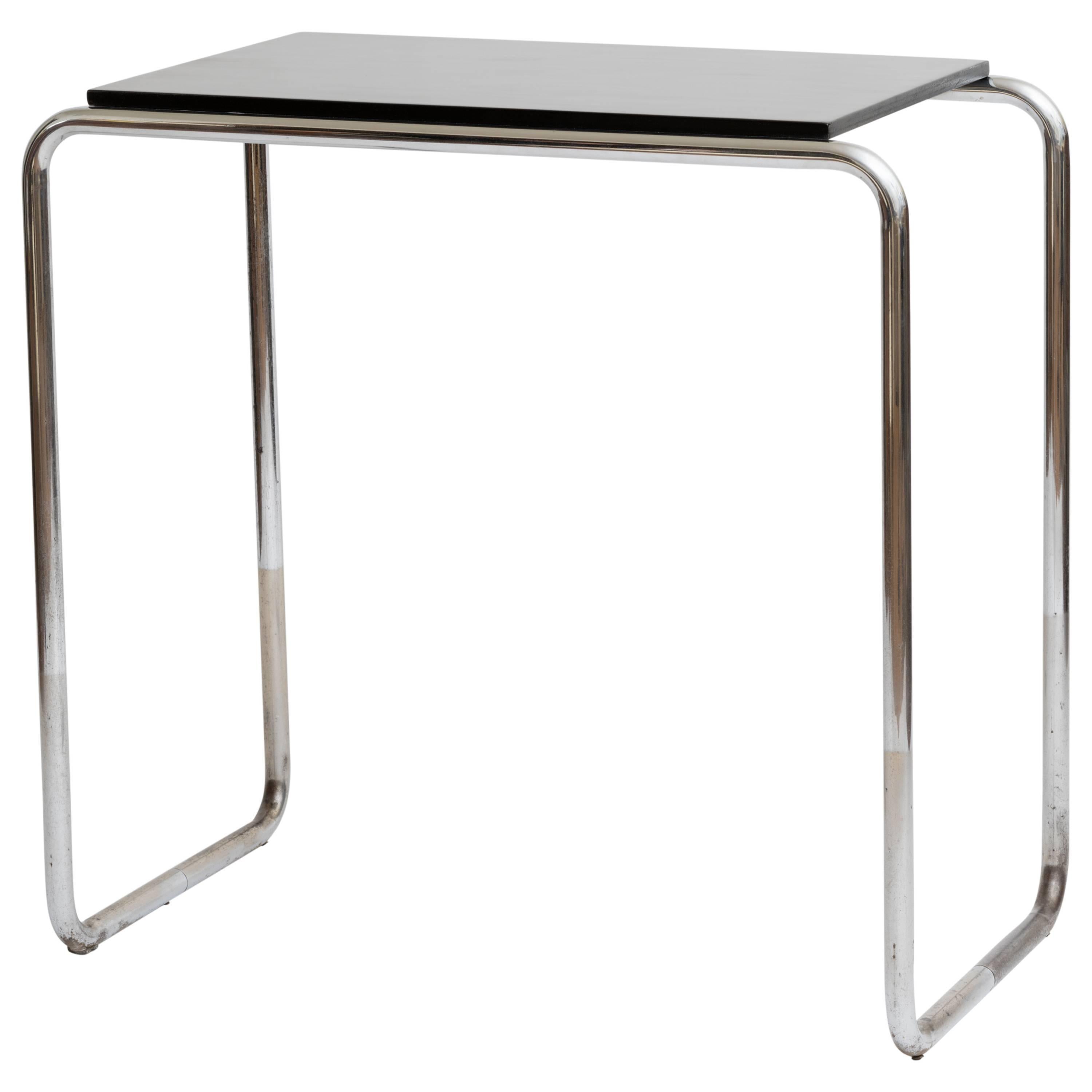 1930s Lacquered Bar Console Table in the Style of Marcel Breuer For Sale