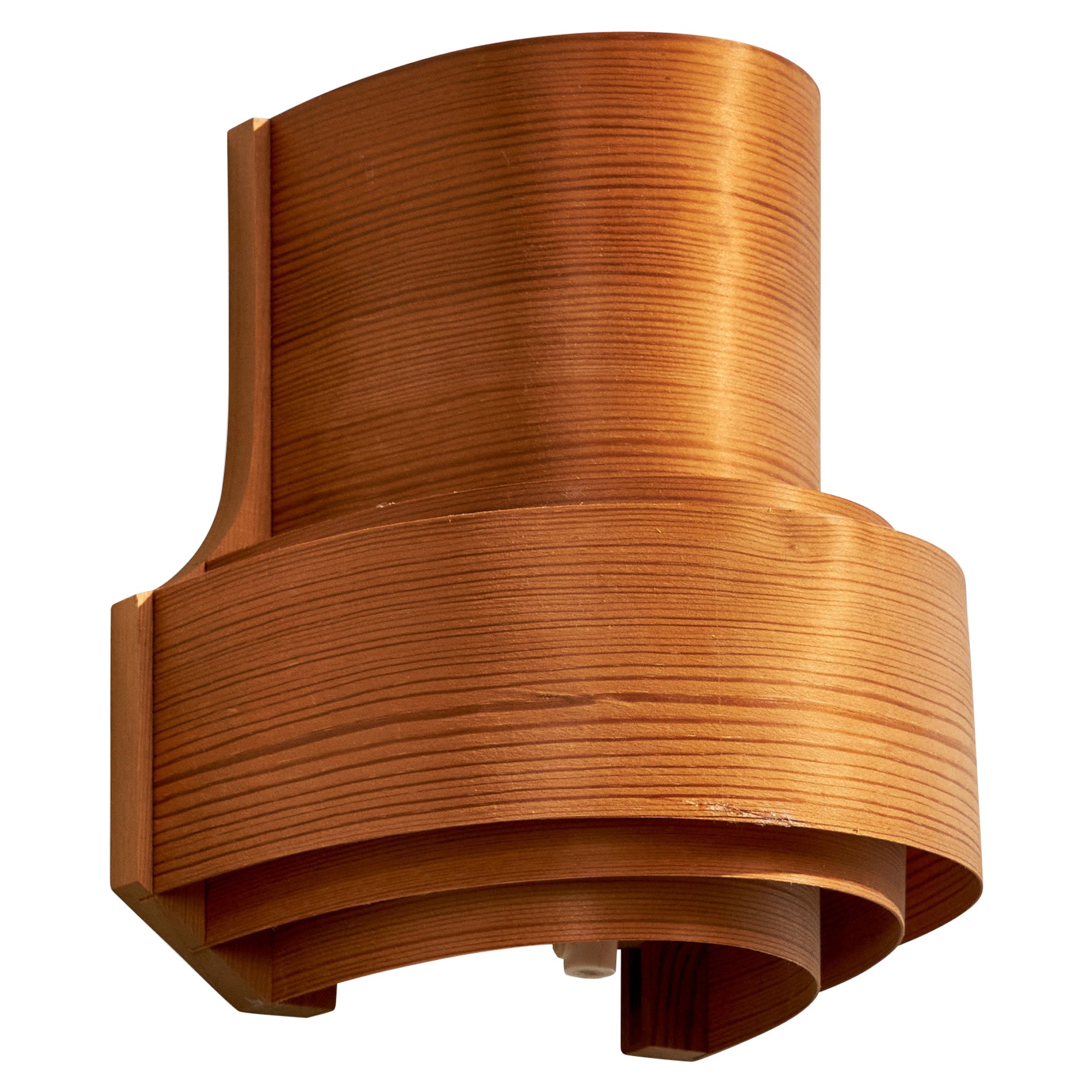 Translandia, Wall Light, Pine, Denmark, 1970s