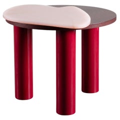 Organic Modern Bordeira Side Table, Pink Onyx, Handmade Portugal by Greenapple