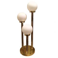 Lampe de table Lollipop de style Robert Sonneman en laiton