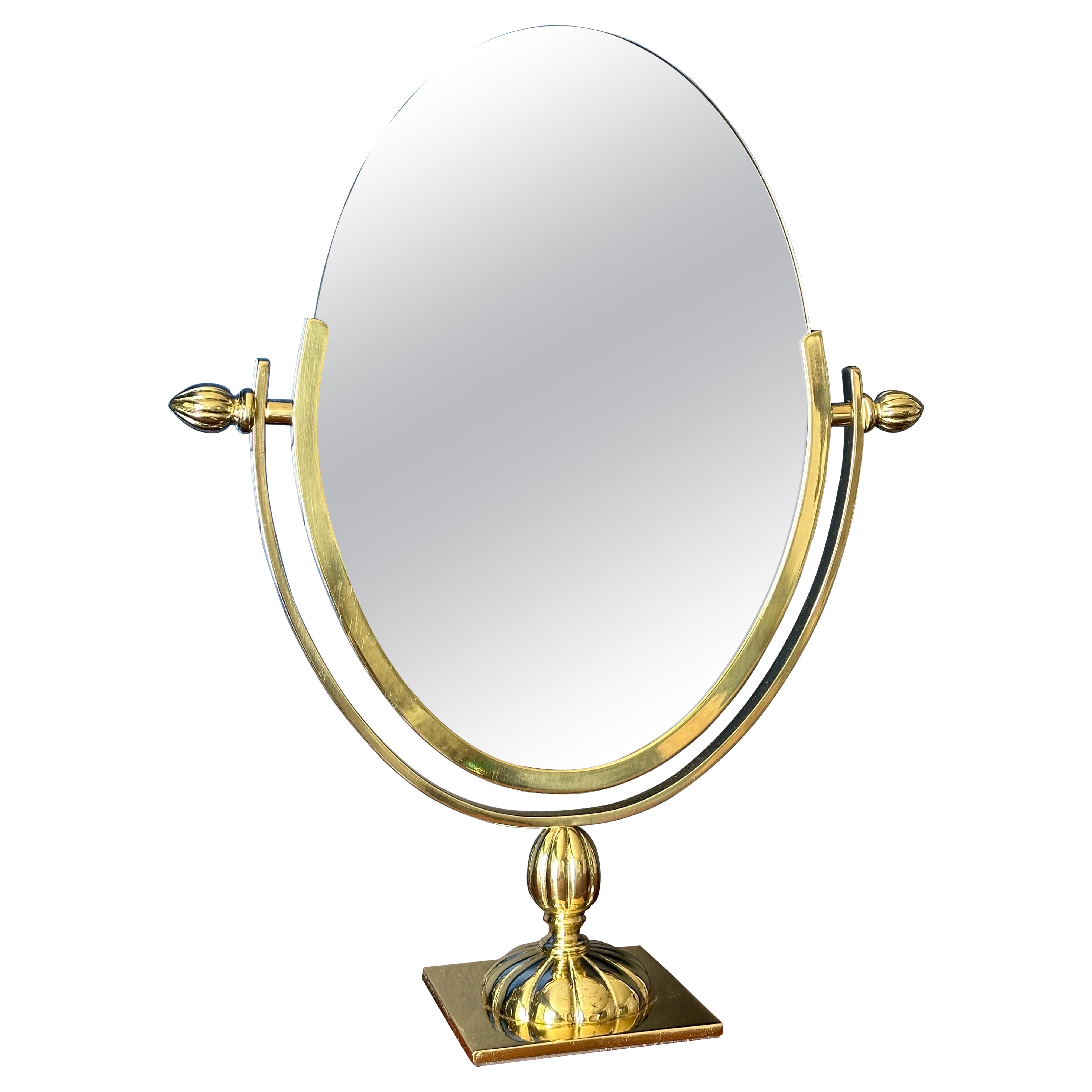 Brass Vanity Tilting Mirror