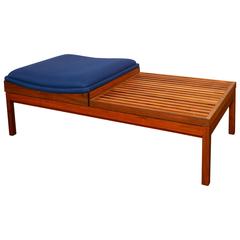 Walnut Slat Bench with Seat