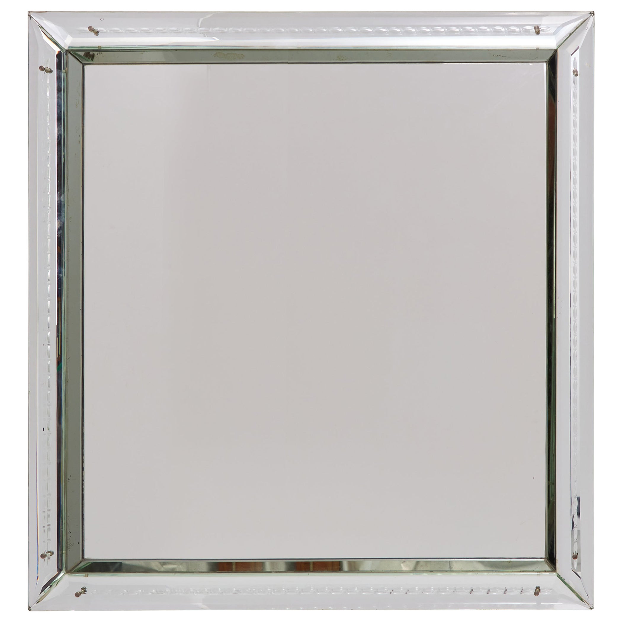 Giant 1940's Italian Etched Mirror For Sale