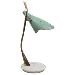 Mid Century Table Lamp With Marble Foot by Oscar Torlasco, Italy 1955