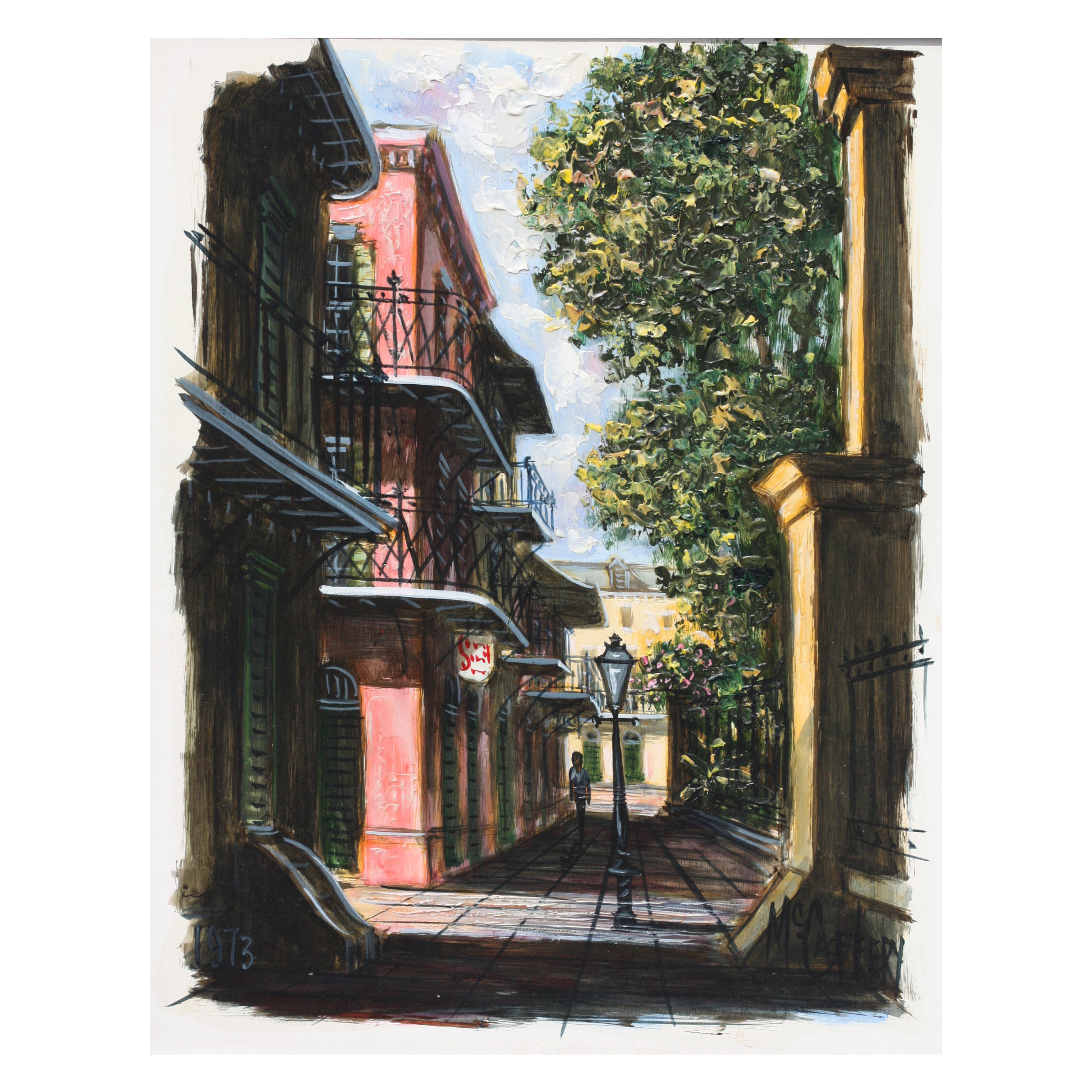 McCaffery, (20th Century) Street Scene (New Orleans), Painting For Sale