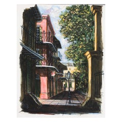 McCaffery, (20th Century) Street Scene (New Orleans), Painting