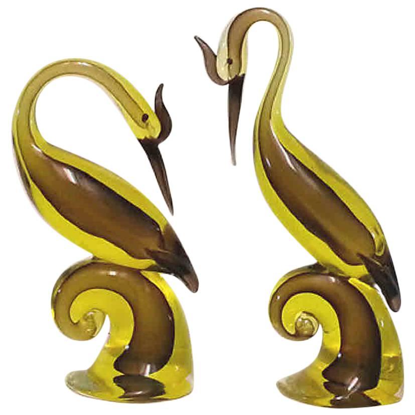 Brilliant and Bright Antonio Daros for Cenedese Murano Birds 