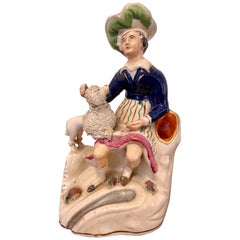 Antique Victorian Staffordshire Flatback Figure