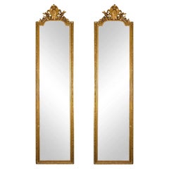 French 19th Century Giltwood Louis XVI Pier Mirrors